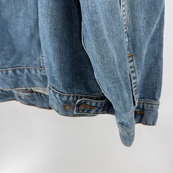Levis 70507 Standard Trucker Denim Jacket Mens 3XL Blue Faded Vintage Style - Picture 7 of 8